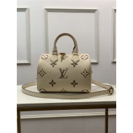 Louis Vuitton Speedy Bandouliere 25 Monogram Empreinte M58947 Cream High