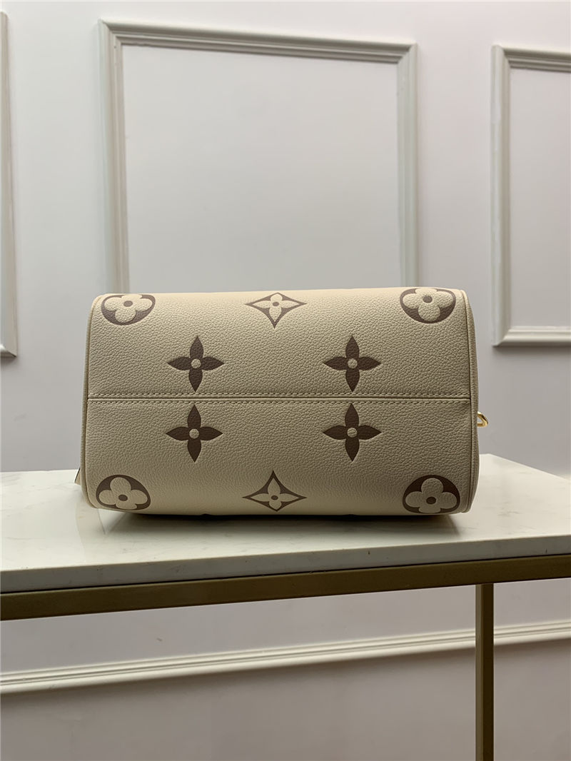 Louis Vuitton Speedy Bandouliere 25 Monogram Empreinte M58947 Cream High