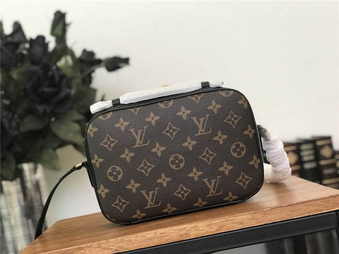 Louis Vuitton Black Saintonge Bag Monogram M43555 High