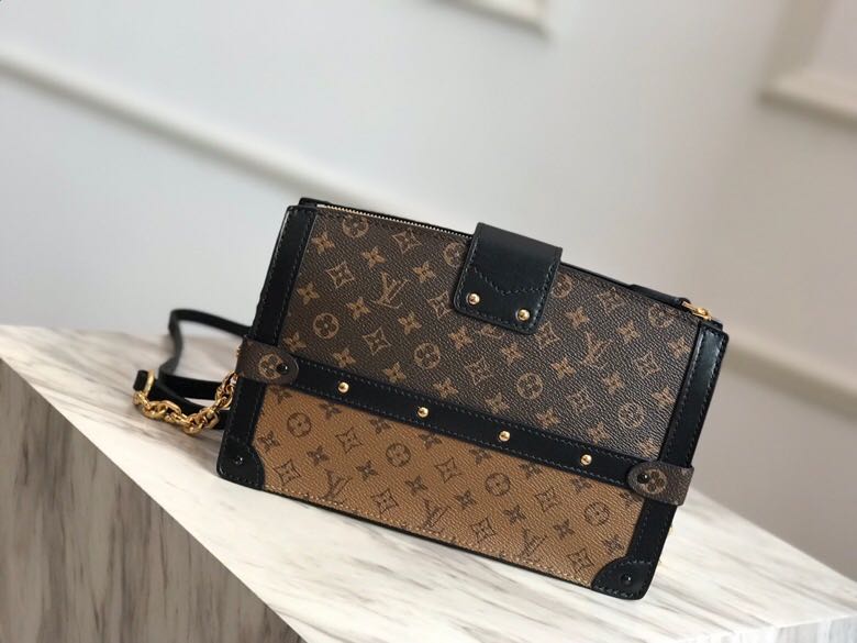 Louis Vuitton TRUNK CLUTCH M43596 Monogram and Monogram Reverse High