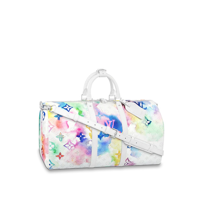 Louis Vuitton KEEPALL BANDOULIÈRE 50 Monogram Watercolor M45758 Multicolor High