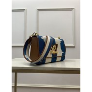 Louis Vuitton TWIST MM Embroidered canvas and calf leather M57659 Blue High