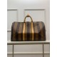 Louis Vuitton KEEPALL BANDOULIÈRE 50 Monogram Stripes Brown M45967 High