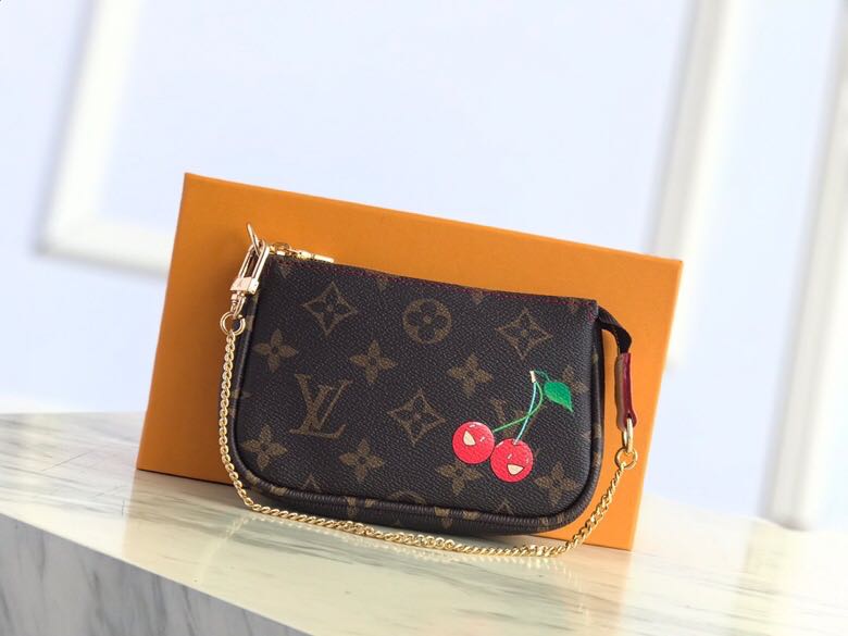 Louis Vuitton MINI POCHETTE ACCESSOIRES Monogram Cherry M95007 High