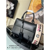 Louis Vuitton CLUNY MINI Epi grained-cowhide leather and Epi smooth cowhide leather Black M58931 High