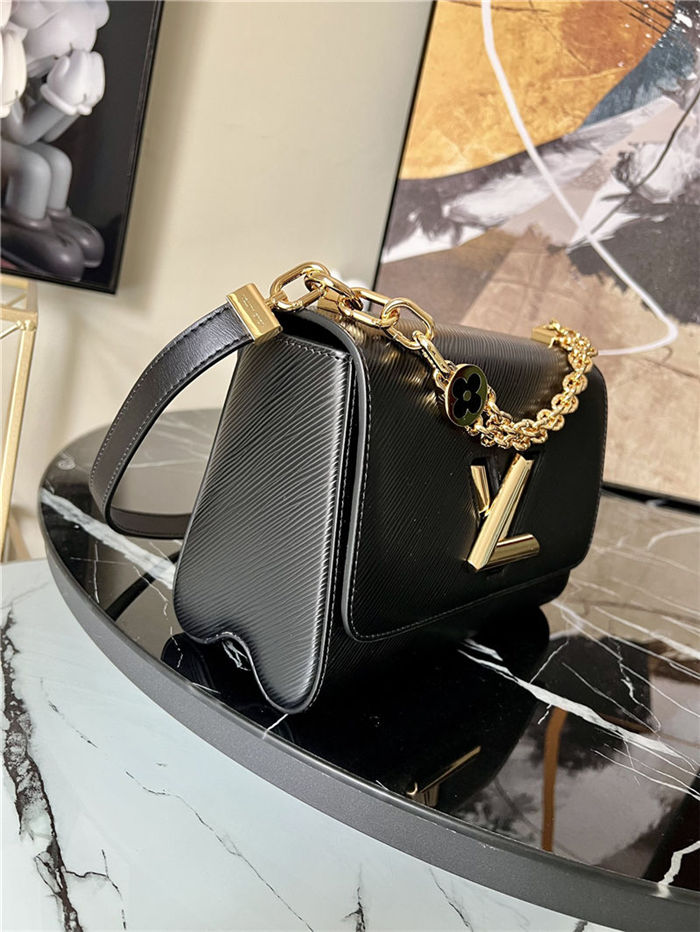 Louis Vuitton TWIST MM Epi Leather M50282 Black High