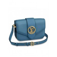 LV Pont 9 Bag In Blue Calfskin M55947 High