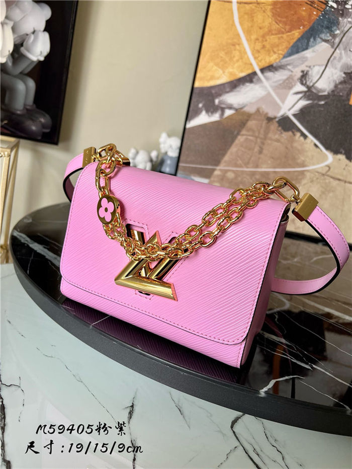 Louis Vuitton TWIST PM Epi Leather M59405 Pink High