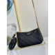 Louis Vuitton EASY POUCH ON STRAP Embossed Monogram Empreinte cowhide leather Black High