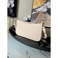 Louis Vuitton EASY POUCH ON STRAP Embossed Monogram Empreinte cowhide leather Cream High