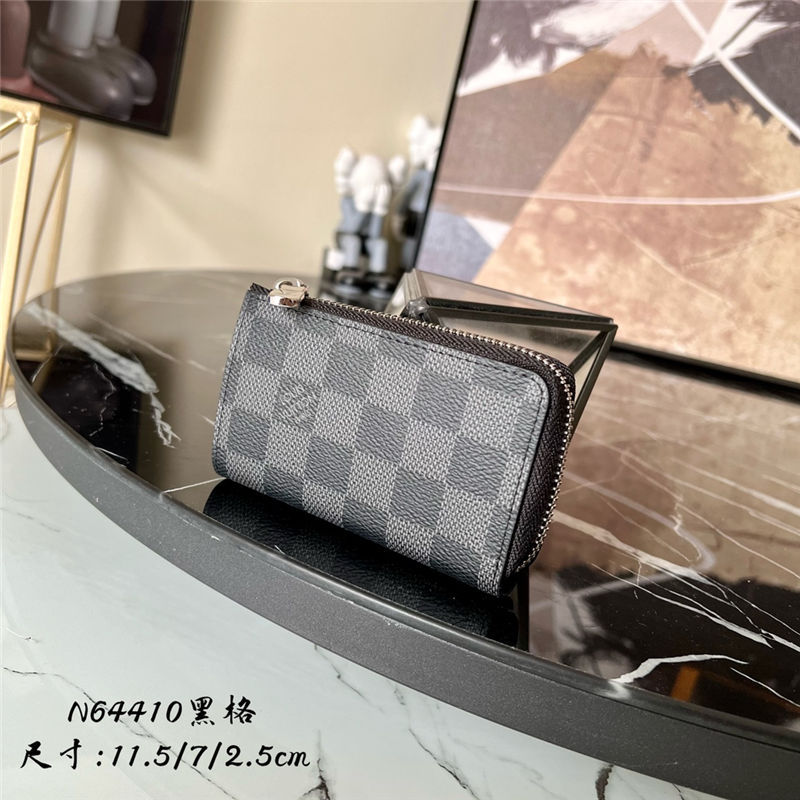 Louis Vuitton Car Key Case Damier Graphite N64410 High