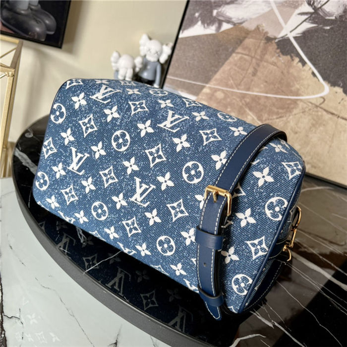 Louis Vuitton Speedy Bandouliere 25 Denim jacquard textile M59609 High