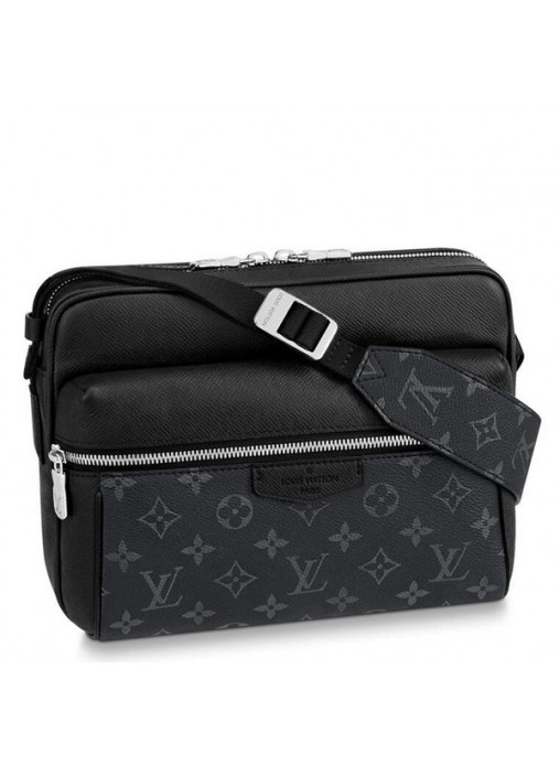 Louis Vuitton Outdoor Messenger Bag Taiga Eclipse M30233 High