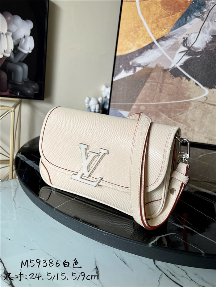 Louis Vuitton BUCI Crossbody Epi grained cowhide leather White M59457 High