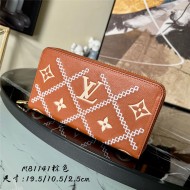 Louis Vuitton ZIPPY WALLET Monogram Empreinte Brown M81141 High