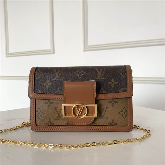 Louis Vuitton Dauphine Chain Wallet Monogram M68746 High