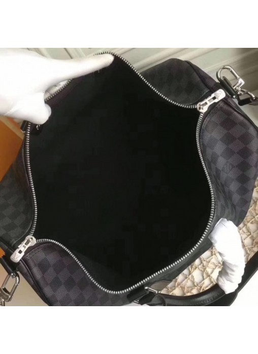 Louis Vuitton Keepall Bandoulière 55 Damier Graphite N41413 High