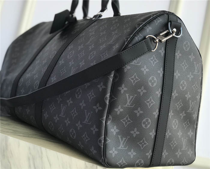 Louis Vuitton Keepall 55 Bandouliere Monogram Eclipse M40605 High