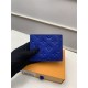 Louis Vuitton SLENDER WALLET Taurillon cowhide leather M80590 Blue High