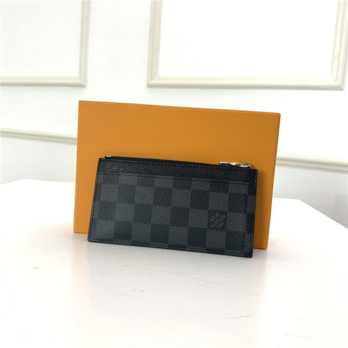 Louis Vuitton Coin Card Holder Damier Graphit High