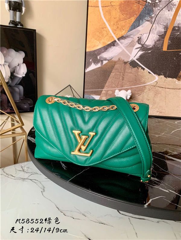 Louis Vuitton LV NEW WAVE CHAIN BAG Smooth cowhide leather M58664 Emerald High