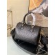 Louis Vuitton SPEEDY BANDOULIÈRE 22 Embossed lambskin leather Black M58631 High