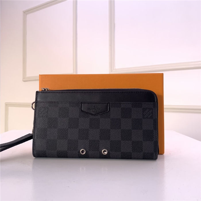 Louis Vuitton ZIPPY DRAGONNE Wallet Damier Graphite High