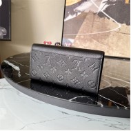 Louis Vuitton SARAH WALLET Monogram Empreinte M61182 Black High