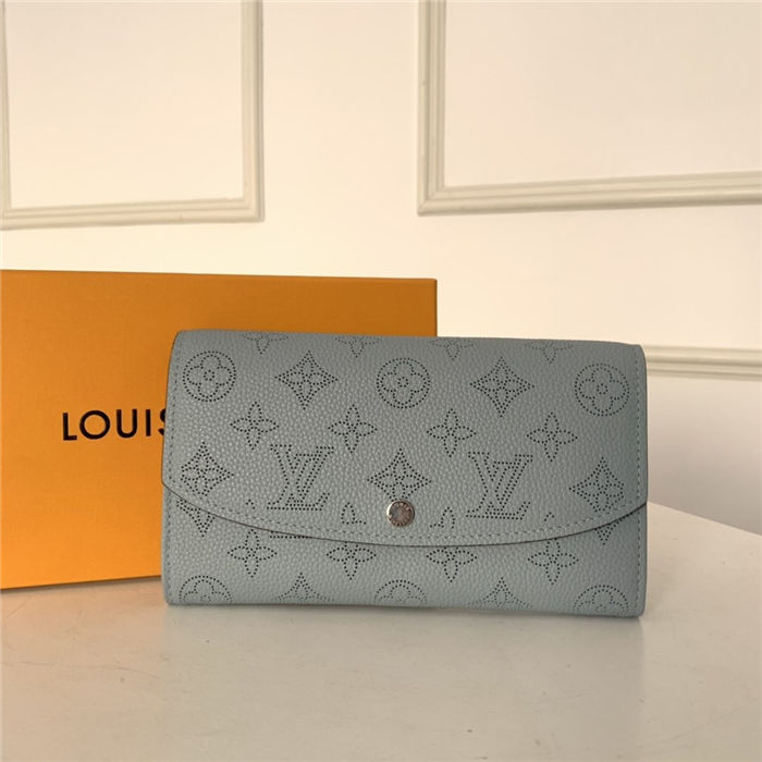 Louis Vuitton IRIS WALLET Mahina Lt Blue High