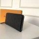 Louis Vuitton ZIPPY WALLET Mahina Black High