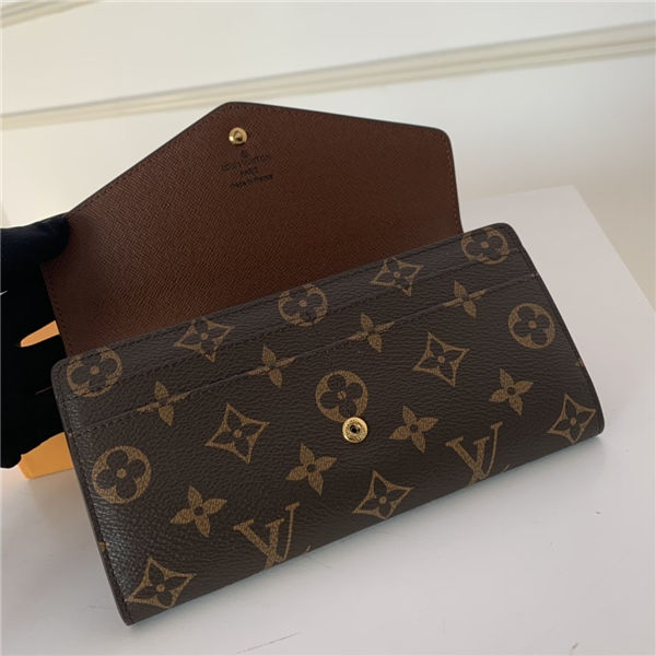 Louis Vuitton SARAH WALLET Monogram canvas Brown High