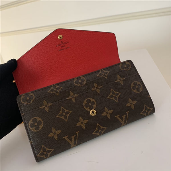 Louis Vuitton SARAH WALLET Monogram canvas Poppy High