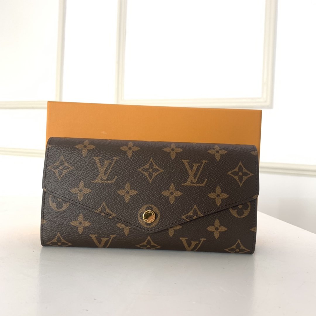 Louis Vuitton SARAH WALLET Monogram canvas Fuchsia High