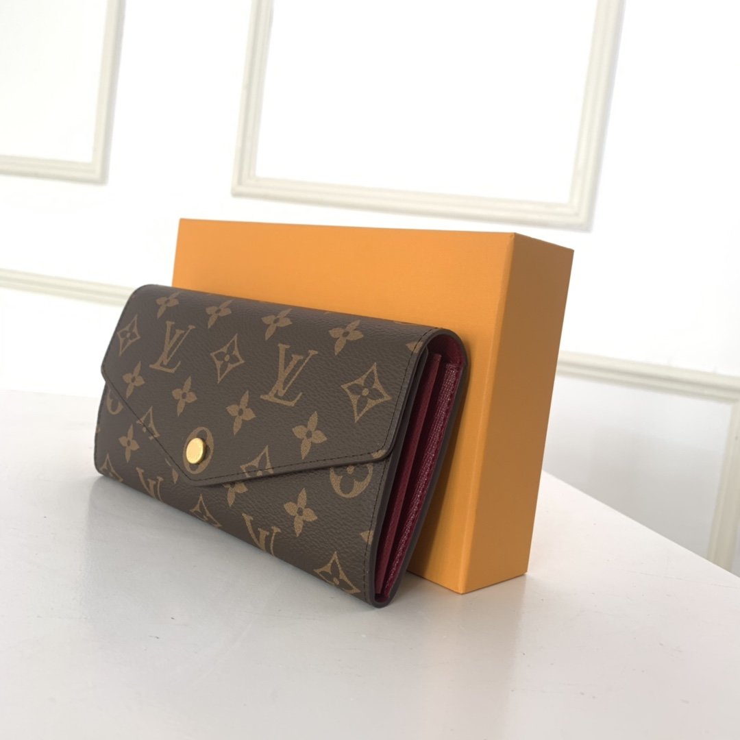 Louis Vuitton SARAH WALLET Monogram canvas Fuchsia High