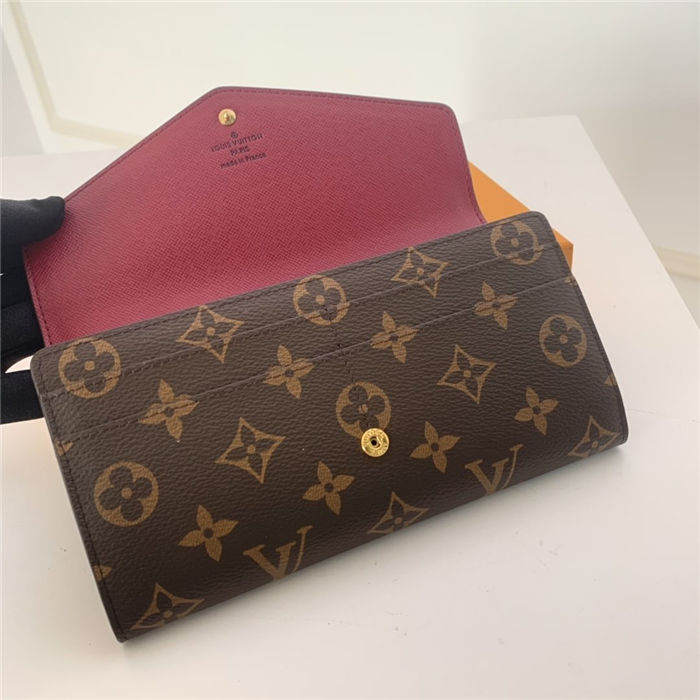 Louis Vuitton SARAH WALLET Monogram canvas Fuchsia High