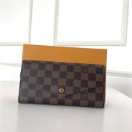 Louis Vuitton SARAH WALLET Damier Ebene Brown High