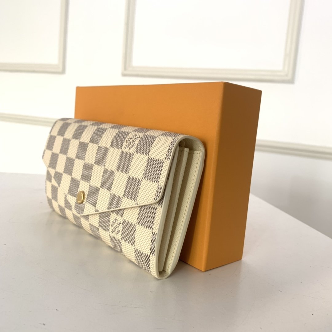 Louis Vuitton SARAH WALLET Damier Azur High