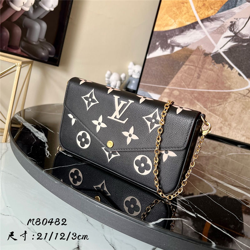 Louis Vuitton FÉLICIE POCHETTE Monogram Empreinte Black High