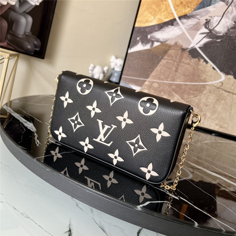 Louis Vuitton FÉLICIE POCHETTE Monogram Empreinte Black High