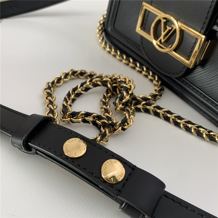 Louis Vuitton DAUPHINE MM Epi Black High