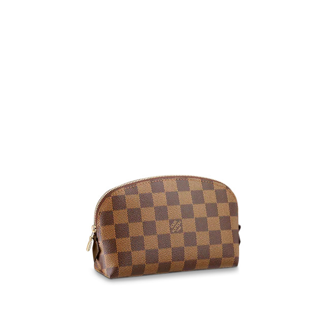 Louis Vuitton COSMETIC POUCH PM Damier Ebene N47516 High