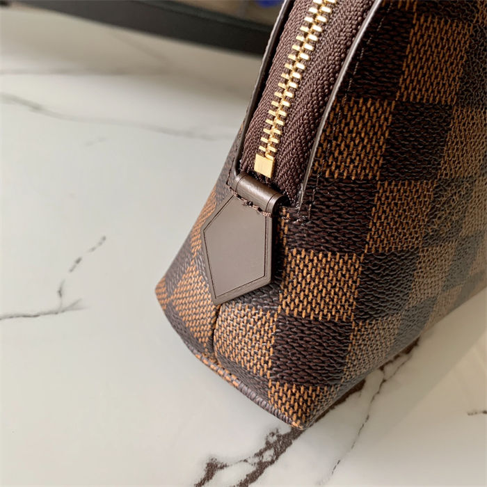 Louis Vuitton COSMETIC POUCH GM Damier Ebene N47353 High