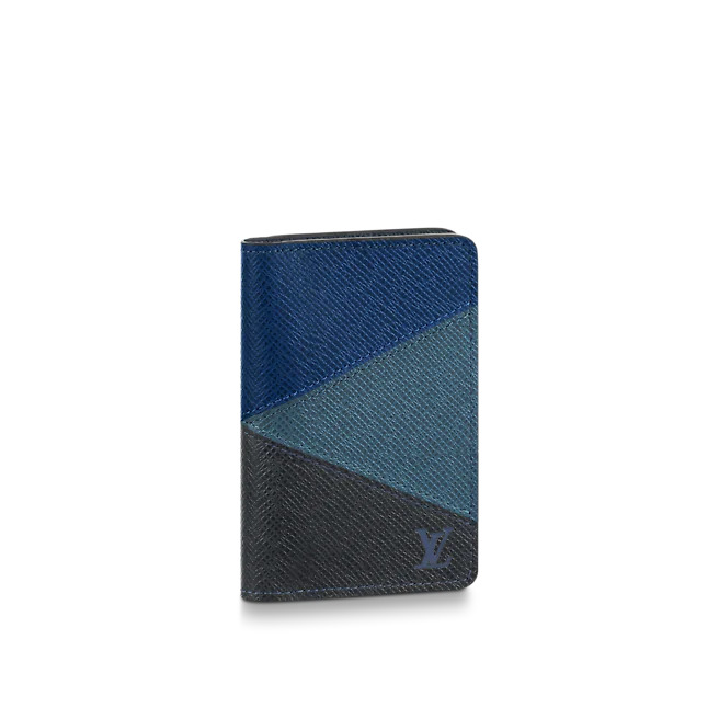 Louis Vuitton POCKET ORGANIZER Taiga Blue High