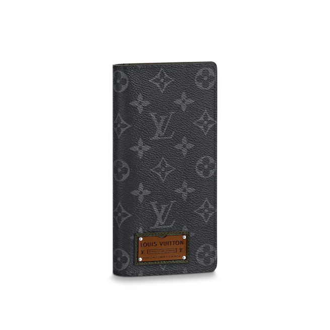 Louis Vuitton BRAZZA WALLET Monogram Eclipse High