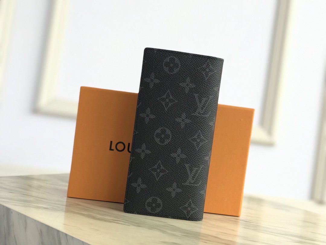 Louis Vuitton BRAZZA WALLET Monogram Eclipse High