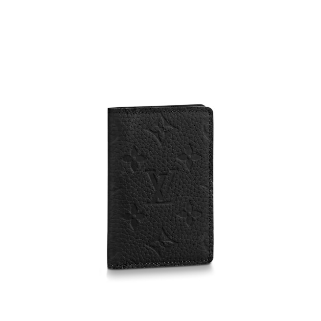 Louis Vuitton POCKET ORGANIZER Taurillon Black High