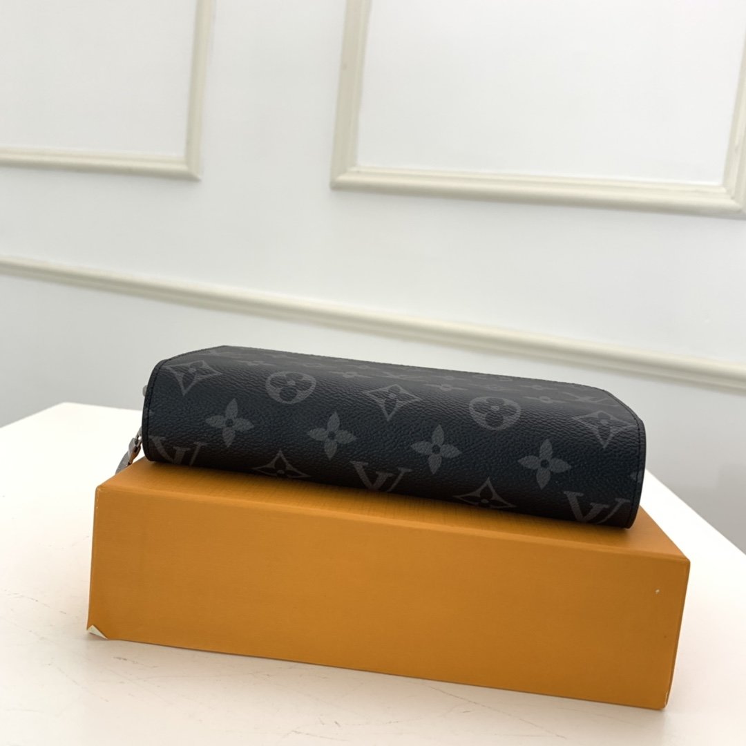 Louis Vuitton Double ZIPPY WALLET Monogram Eclipse High