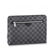 Louis Vuitton NEW POUCH Damier Graphite High