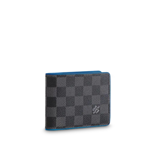 Louis Vuitton MULTIPLE WALLET Damier Graphite Blue High