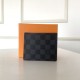 Louis Vuitton MULTIPLE WALLET Damier Graphite Red High